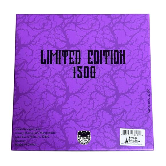 Disney Halloween Villains Lairs 5 Pin Box Set LE 1500 Ursula Hades Maleficent - Picture 2 of 9